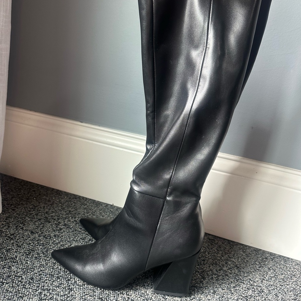 Madden Girl Tall Black Boot 6.5